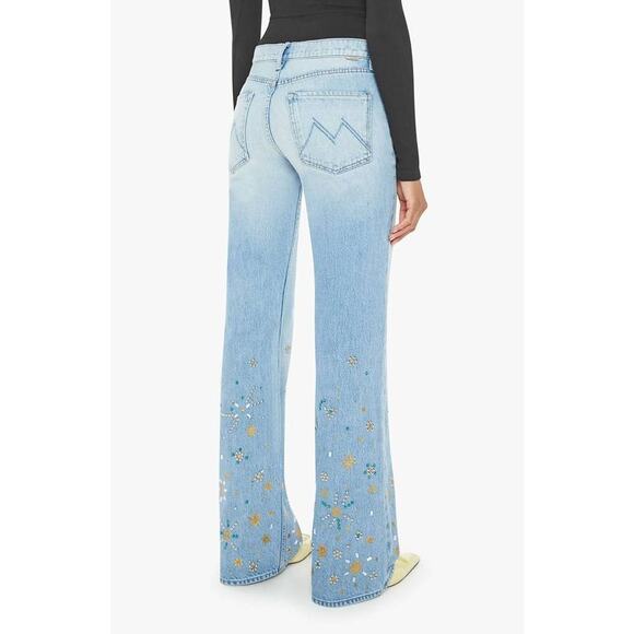 Mother The Bookie Embellished Ankle Jean in Righteous Gemstone 24 - Picture 3 of 7